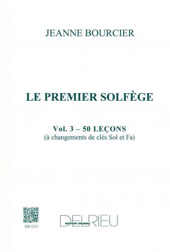 couverture Premier solfge Vol.3 - Les 2 cls Delrieu