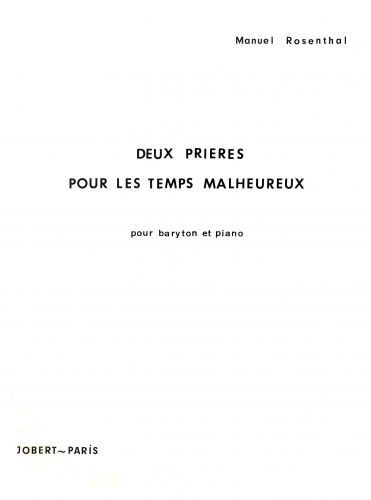 couverture Prires pour les temps malheureux (2) Jobert