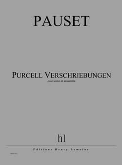 couverture Purcell Verschriebungen Editions Henry Lemoine