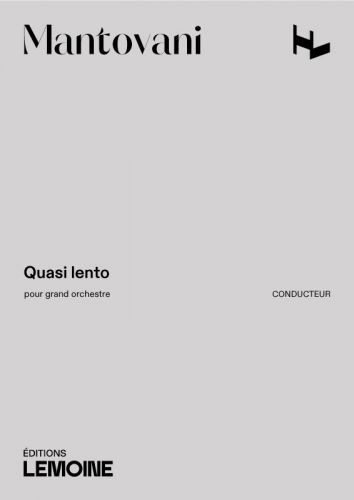 couverture Quasi lento Editions Henry Lemoine