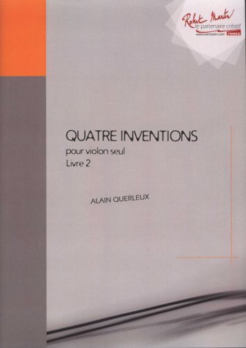 couverture Quatre Inventions Pour Violon Seul Livre 2 Editions Robert Martin