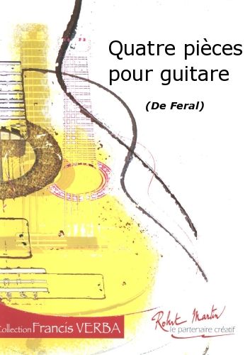 couverture Quatre Pices Pour Guitare Editions Robert Martin
