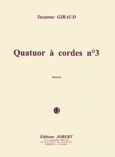 couverture Quatuor  cordes n3 Peter Schlemih Jobert