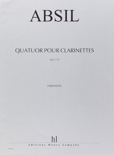 couverture Quatuor de clarinettes Op.132 Editions Henry Lemoine