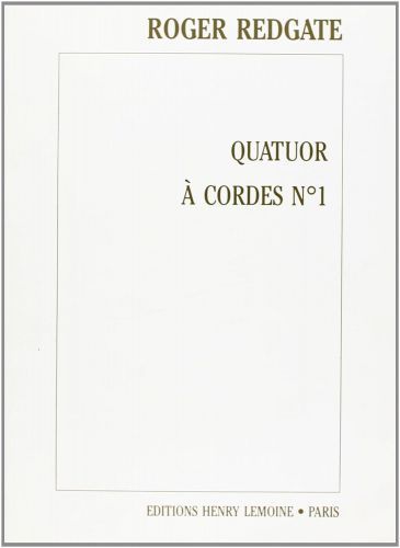 couverture Quatuor n1 Editions Henry Lemoine