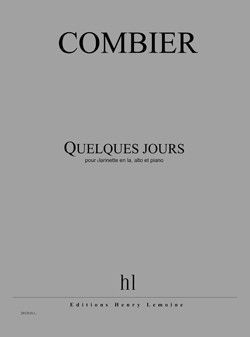 couverture Quelques jours Editions Henry Lemoine