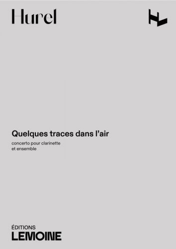 couverture Quelques traces dans l'air Editions Henry Lemoine