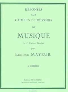 couverture Rponses aux devoirs de musique 4 Combre