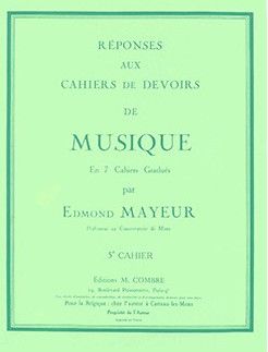 couverture Rponses aux devoirs de musique 5 Combre