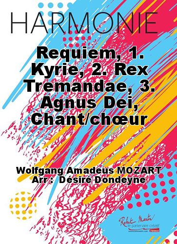 couverture Requiem, 1. Kyrie, 2. Rex Tremandae, 3. Agnus Dei, Chant/chur Martin Musique