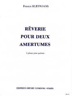 couverture Rverie pour 2 amertumes Editions Henry Lemoine