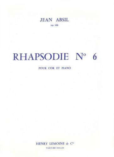 couverture Rhapsodie n6 Op.120 Editions Henry Lemoine