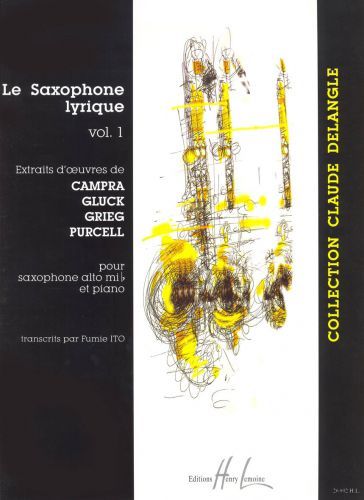 couverture Saxophone Lyrique Vol.1 Editions Henry Lemoine