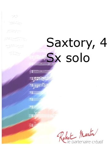 couverture Saxtory, 4 Saxophones Solo Martin Musique