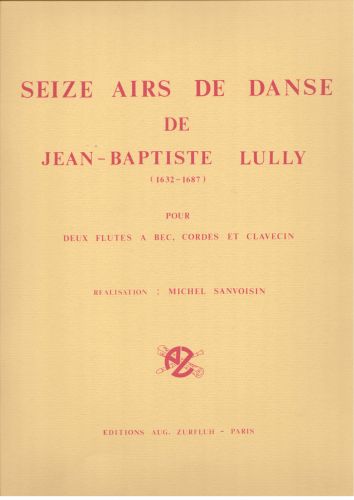 couverture Seize Airs de Danse Editions Robert Martin