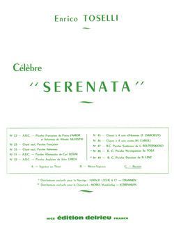 couverture Serenata Op.6 Delrieu