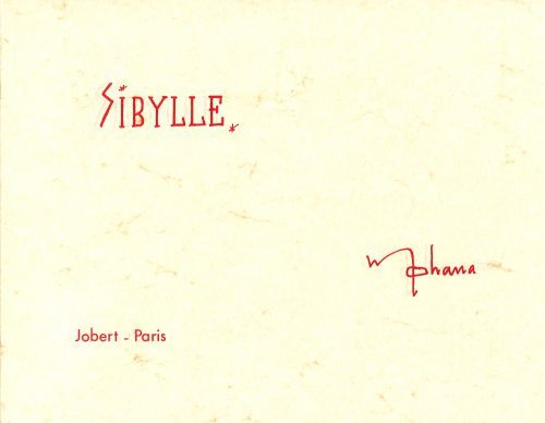 couverture Sibylle Jobert