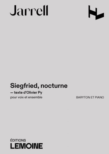 couverture Siegfried, nocturne Editions Henry Lemoine