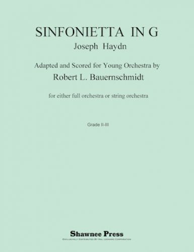 couverture Sinfonietta in G (opt String Orchestra) Shawnee Press