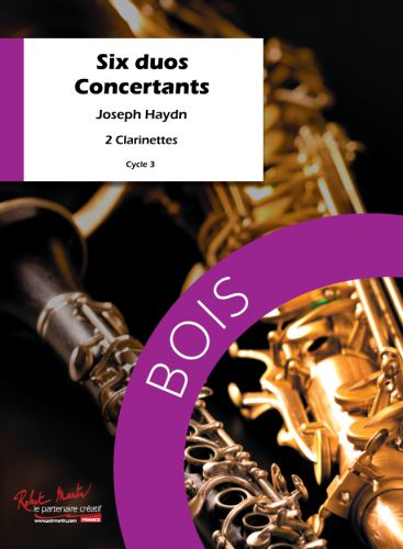 couverture SIX Duos Concertants Pour Deux Clarinettes Editions Robert Martin