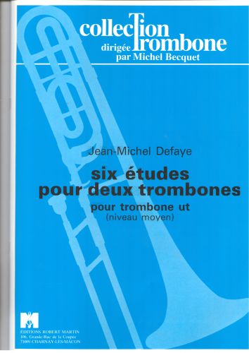 couverture Six tudes Pour Deux Trombones Editions Robert Martin