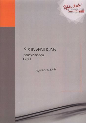 couverture Six Inventions Pour Violon Seul Livre 1 Editions Robert Martin