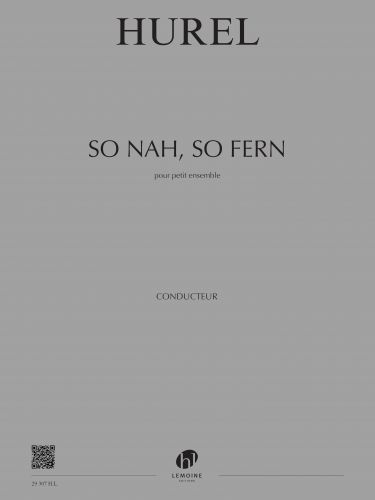 couverture So nah, so fern Editions Henry Lemoine