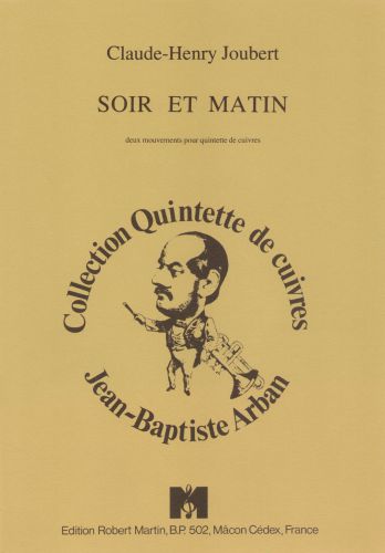 couverture Soir et Matin Editions Robert Martin