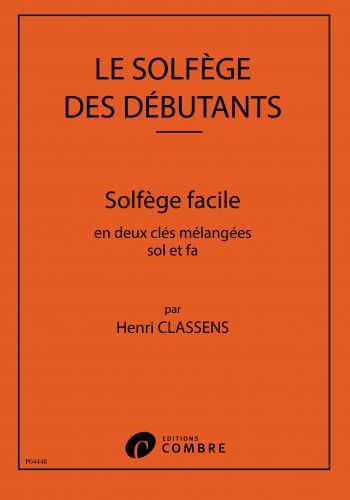 couverture Solfge des dbutants - cls de sol et fa Combre