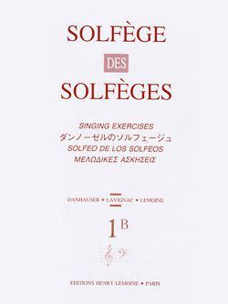 couverture Solfge des Solfges Vol.1B avec accompagnement Editions Henry Lemoine