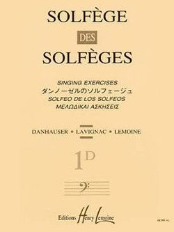 couverture Solfge des Solfges Vol.1D avec accompagnement Editions Henry Lemoine