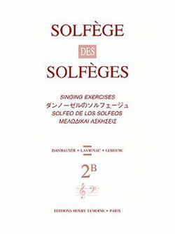 couverture Solfge des Solfges Vol.2B avec accompagnement Editions Henry Lemoine