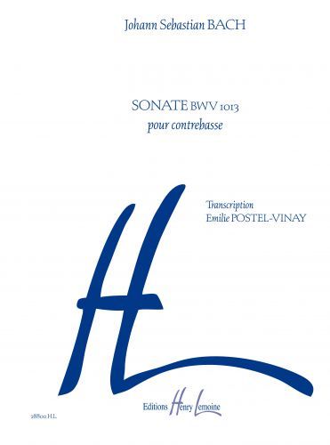 couverture Sonate BWV1013 Editions Henry Lemoine