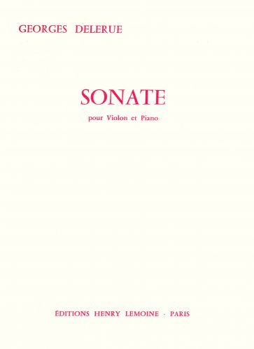 couverture Sonate Editions Henry Lemoine