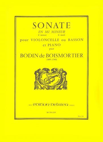 couverture Sonate en Mi min. Op.26 Delrieu