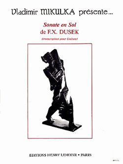 couverture Sonate en Sol maj. Editions Henry Lemoine