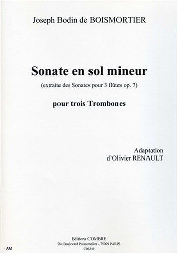 couverture Sonate en Sol min. Combre