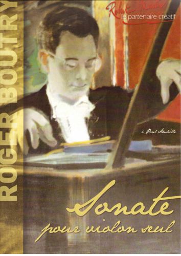 couverture Sonate Pour Violon Seul Editions Robert Martin