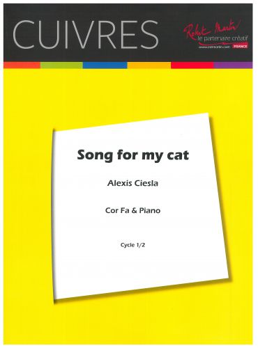 couverture SONG FOR MY CAT Editions Robert Martin