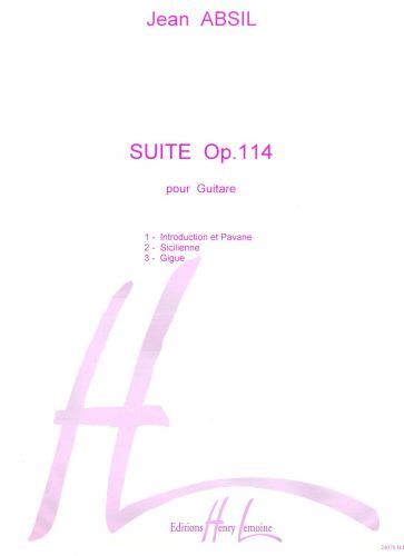 couverture Suite Op.114 Editions Henry Lemoine