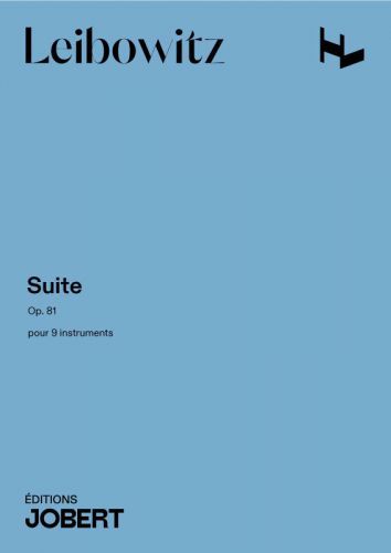 couverture Suite pour 9 instruments Jobert