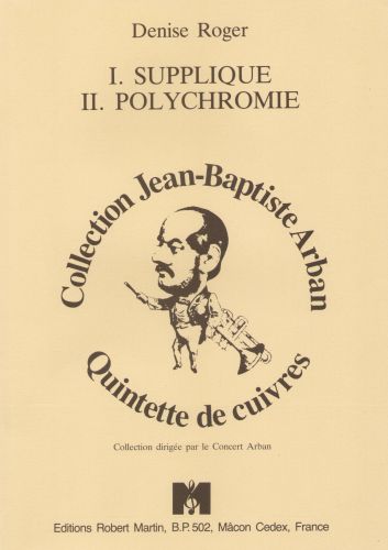 couverture Supplique - Polychromie Editions Robert Martin