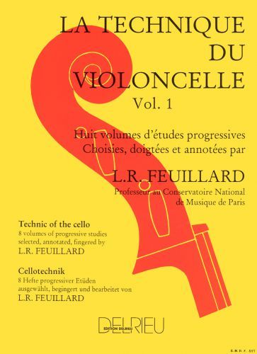 couverture Technique du violoncelle Vol.1 Delrieu