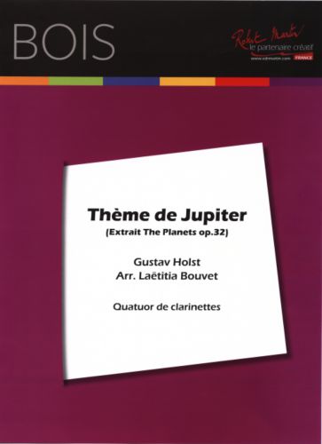 couverture THEME DE JUPITER - Extrait The Planets Op 32 Editions Robert Martin