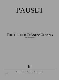 couverture Theorie der Trnen: Gesang Editions Henry Lemoine