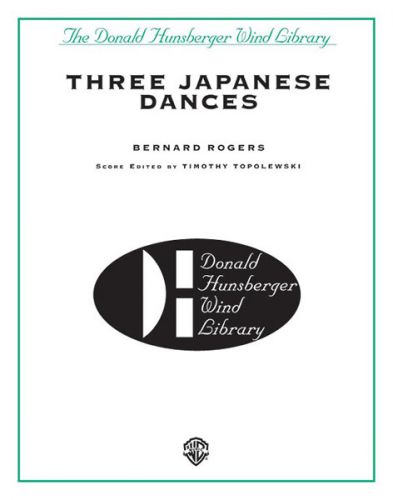 couverture Three Japanese Dances Warner Alfred