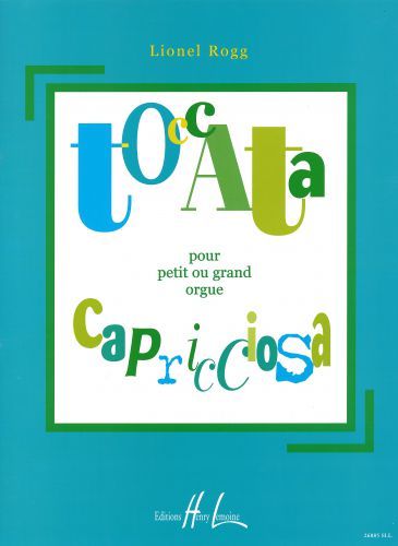 couverture Toccata capricciosa Editions Henry Lemoine