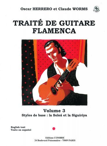 couverture Trait guitare flamenca Vol.3 - Styles de base Sola et Siguiriya Combre