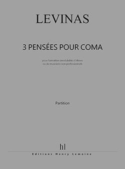 couverture Trois penses pour Coma Editions Henry Lemoine