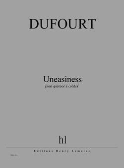 couverture Uneasiness Editions Henry Lemoine